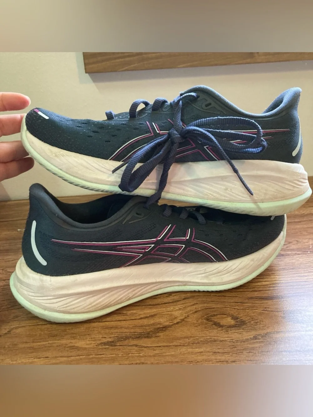 ASICS Dark Blue FFBlast+ PureGel Gel-Cumulus Running Shoes 8